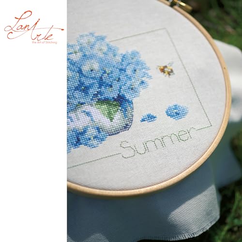 Lanarte Counted Cross Stitch Kit: 4 Seasons: Set of 4, NA, 18 x 16cm - style: Four Seasons