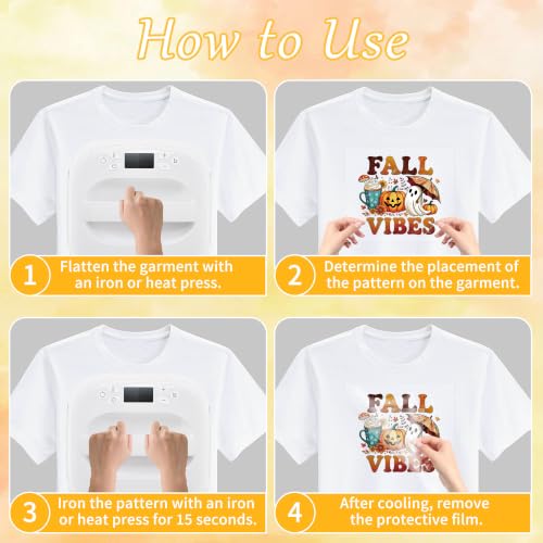 Autumn DTF Transfers Ready to Press, Iron on Decals for T-Shirts - color: Fall882