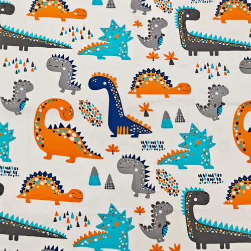 Fabric, 8 pcs/lot Fat Quarter Fabric Bundles 100% Cotton 19.69'' x 19.69''(50 x 50cm) Quilting Cotton Pre-Cut Squares Sheets for Patchwork Sewing Quilting Crafting, Dinosaur Pattern. - color: M-1