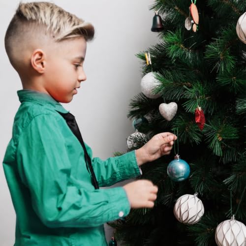 Christmas Tree Ornament String Hanger Precut Ribbon Hook with Snap Fastener - color: Green, size: 400pcs