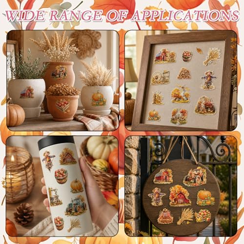 Rub on Transfers for Furniture DIY Crafts Autumn Farm - color: Autumn Farm