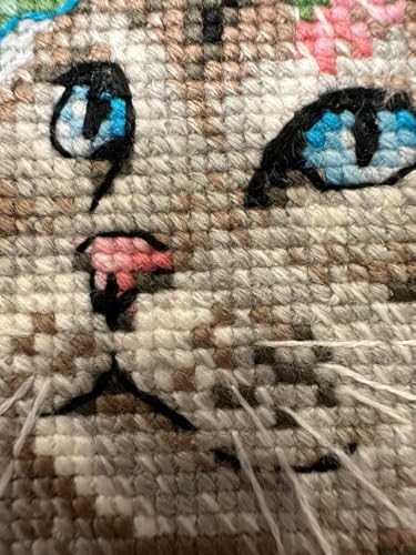 RIOLIS 2088 Cat in Flowers Counted Cross Stitch Kit 6 x 7 in - style: Cat in Flowers 2088