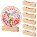 Chunful 6 Pcs Embroidery Hoop Display Stand, 4.29" X 1.3" X 1.57", Natural - color: Natural, size: 4.29" x 1.3" x 1.57"