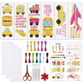 ORIGACH 6 Set Vehicles & Transportation Cross Stitch Bookmark Kit - style: Vehicles & Transportation