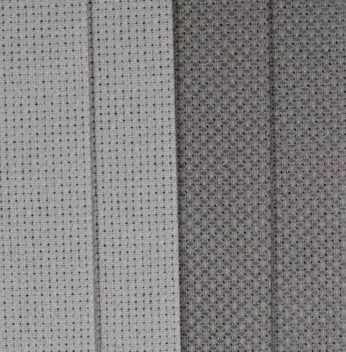 KCS 4/6 pc of 12" x 18"(30cmx45cm) 16 Count Cotton Aida Cloth Cross Stitch Fabric (4 pc,Medium Grey+Dark Grey) - color: Medium Grey+dark Grey, size: 4 pc