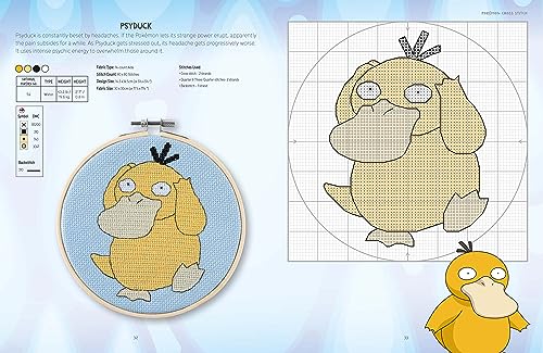 Pokémon Cross Stitch: Bring your favorite Pokémon to life with over 50 cute cross stitch patterns