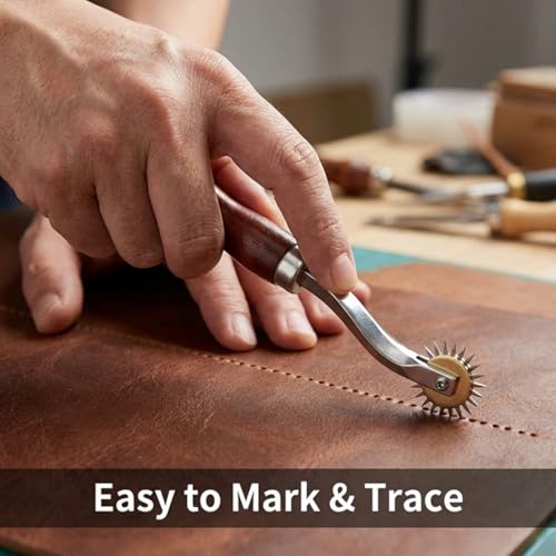 Twisepicks Tracing Wheel Set, Dual Pounce Wheels with Wooden Handles