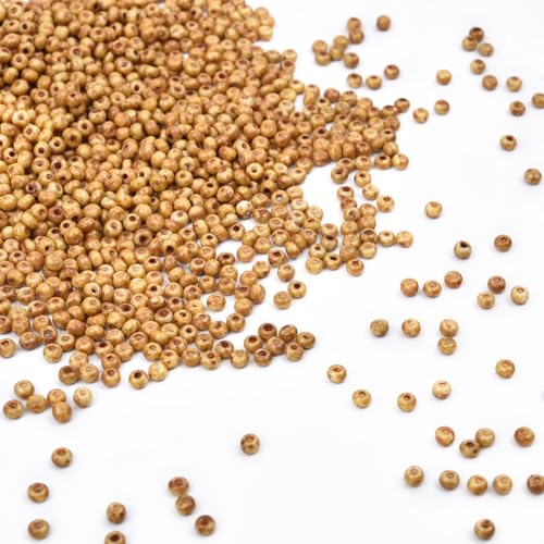 8/0 3mm Tiny Yellow Glass Seed Beads for Jewelry Making Japanese Round rocailles DIY Craft Approx.1600Pcs - color: Yellow, size: 3mm 8/0