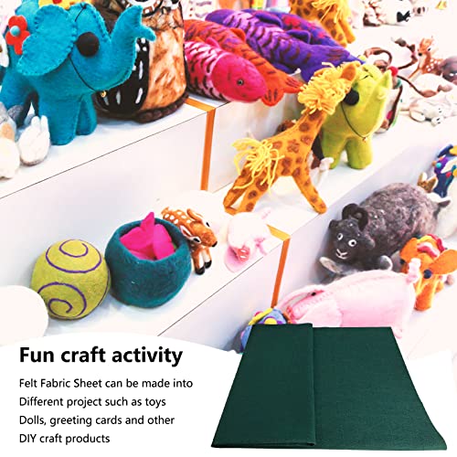 Jtnohx Craft Felt Sheets 1 Square Yard Felt Fabric Dark Green 1.4mm - color: Dark Green