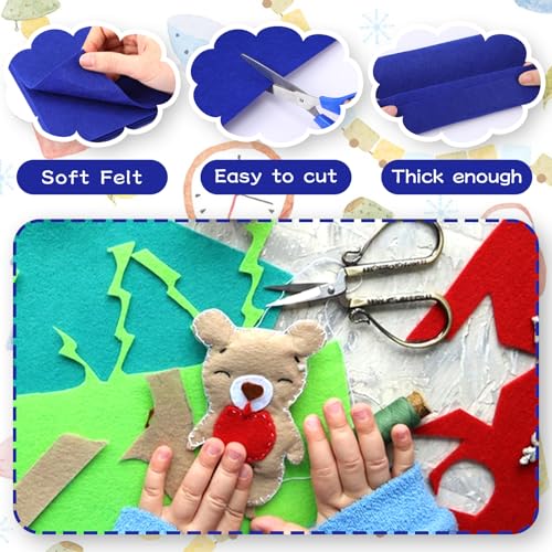 12" x 12" Square Felt Sheet Fabric,10Pcs Felt Fabric,1mm Thick (Royal Blue) - color: Blue