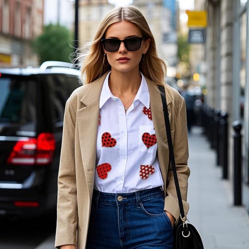 12Pcs Valentine's Day Theme Iron on Patches, Love Embroidered Patch, Jacket Patches Iron on for Favorite - color: AZXK-07