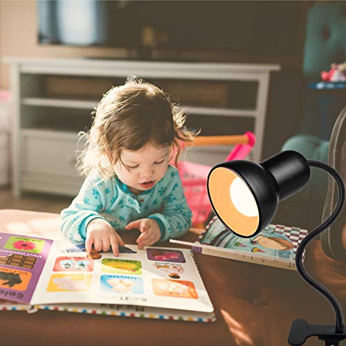 Desk lamp, Clip on Lamp, Clip On Reading Light, Gooseneck Lamp On Cable