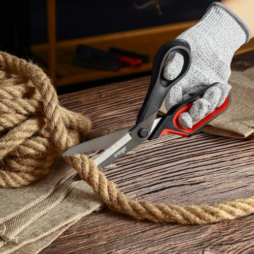 LIVINGO 9-Inch Industrial Scissors - Heavy Duty All Purpose Shears - size: 9"