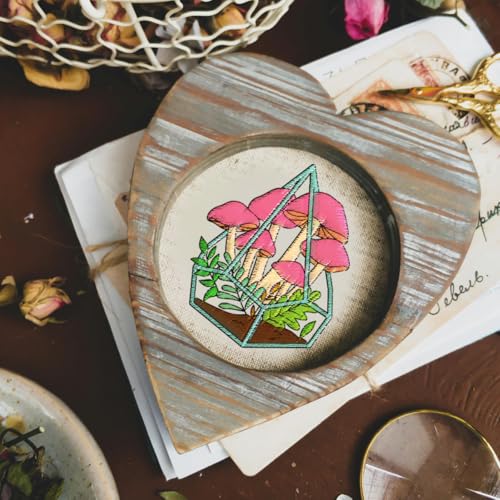 BENECREAT 35pcs Water Soluble Embroidery Stabilizers, Geometric Vessel Green Plants Stick and Stitch Embroidery Paper Wash Away Transfer Paper for Beginners - color: Plants