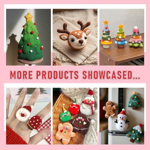 Needle Felting Kits Felt Needle Kit Wool Felting Kit 60 Colors Felting Wool - style: Style B