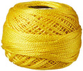 DMC Pearl Cotton Balls, Size 8, Bright Canary - color: Bright Canary, style: 8 Thread Count