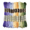 12 Skeins 105 Yds Embroidery Floss Bulk, Variegated Polyester Floss, 6 Strands for Friendship Bracelet Cross Stitch Jewelry Making Craft (Autumn) - color: Autumn