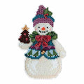 Mill Hill Pinecone Snowman Beaded Counted Cross Stitch Ornament Kit 2015 Jim Shore
