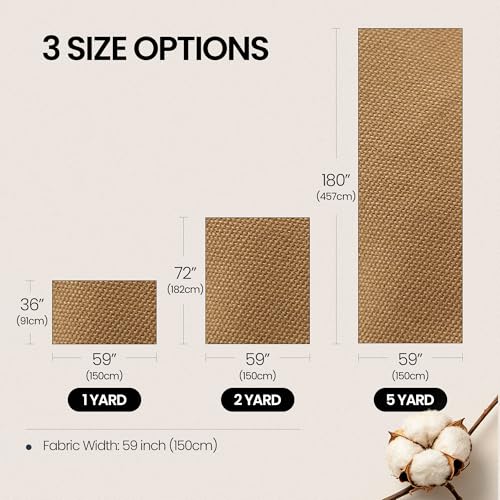 Wildarms 100% Cotton Canvas Fabric by The Yard - 59" Wide 12oz Medium-Heavy Duck Canvas for Sewing DIY, Tote Bags, Upholstery & Embroidery (Kahaki, 2 Yard pre Cut) - color: Kahaki, size: 2 yard pre cut