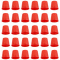 zutisay Plastic Sewing Quilting Thimbles Red Sewing Thimble red thimbles for Hand Quilting Suitable for Needle Patchwork Embroidery, etc. (red) 30pcs