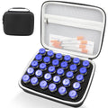 30 Slots Peptide Case for Fridge | Vial Case ｜1ml 2ml 3ml 5ml 10ml Vials - color: Black- 30×(1-5ml/10ml)