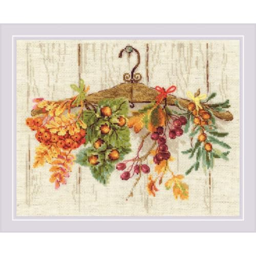 RIOLIS 2037 Gifts of Autumn Counted Cross Stitch Kit 11.75 x 9.5 in - style: Gifts of Autumn 2037