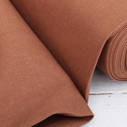 Threadart Roasted Pecan Linen Fabric - 3 Yard Cut, 55" Wide - color: Roasted Pecan, size: 3 YARDS