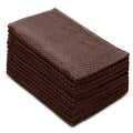 COTTON CRAFT Amazing Kitchen Towel - 12 Pack 100% Cotton Waffle Terry Towel - color: Chocolate, size: 12 Pack
