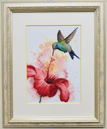RIOLIS 2178 Hummingbird Counted Cross Stitch Kit 8.25 x 11.75 in - style: Hummingbird 2178