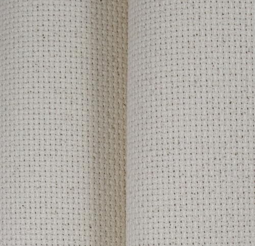 KCS 2 pc of 15" x 18"(38cmx45cm) Counted Cross Stitch Cotton Aida Cloth Needlework Fabric Box (Oatmeal, 14CT) - color: Oatmeal, size: 14CT