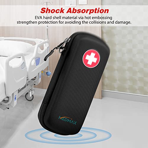 MEDMAX Epipen Medical Carrying Case Hard Shell EVA Travel Organizer Bag - color: Black