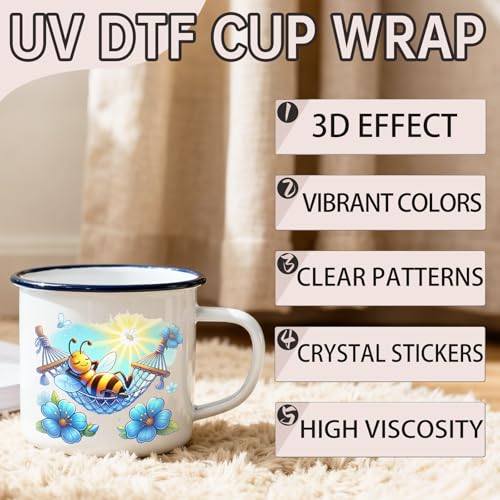 32 PCS Spring Bees UV DTF Cup Wrap Stickers - style: Spring Bees