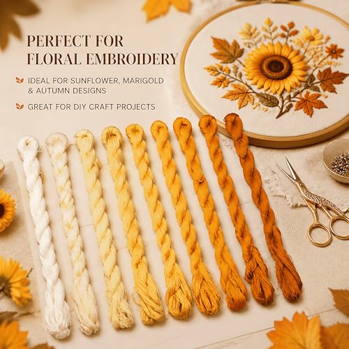Natural 100% Silk Thread, Handmade Embroidery Thread Silk Floss 9 Colors 110m Each (86) - color: 86