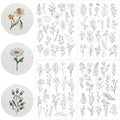 Leaf Embroidery Patterns, Water Soluble Stick and Stitch Paper - style: Leaf140