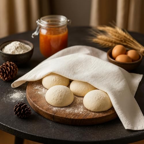 Flour Sack Towels 12 Pack, 18x28 Inch, 100% Cotton, Prewashed Soft, Lint-Free Lightweight Dish Towel for Baking, Wrapping Bread, Drying, Embroidery Projects - Natural - color: Natural, size: 18" x 28" - 12 Pack