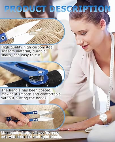 DAWZMR 24 Pcs 4.1" Yarn Snips Scissors for Sewing, Small Embroidery Thread Snippers Cutter Mini