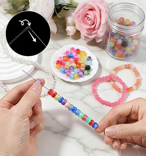 Bead Needles for Jewelry Making, 8 Pcs Beading Needles