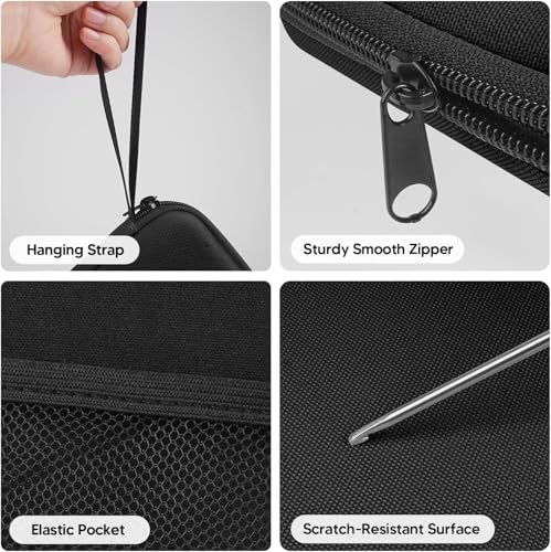 Neck Light with Storage Case, 3 Color Dimmable Reading Light - color: Black Light with Storage Case