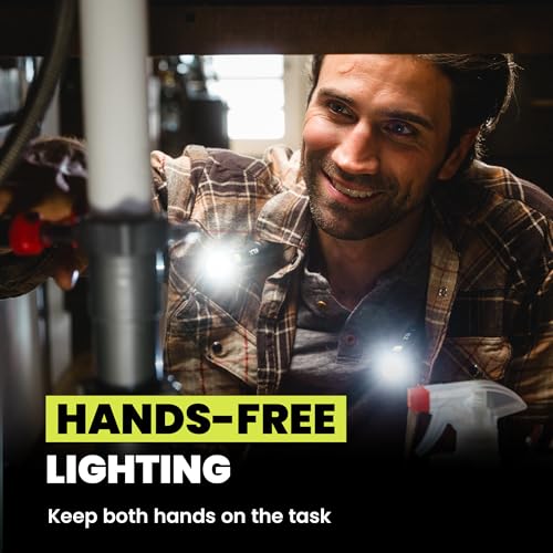 KLX Magnetic Neck Light - Hands-Free Detachable Zoomable Magnet Flashlight, Rechargeable Book Light, Flexible Neck Work Lamp for Reading, Camping, Repairing, Mechanics, DIY