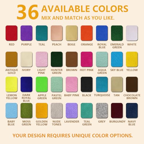Hot Pink Felt Fabric 36" X 36"(1 Square Yard) 1.6mm Thick Soft Felt Sheet - color: Hot Pink