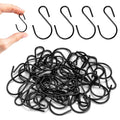 40PCS 1.7 Inch Black S Hooks Mini Small S Hooks for Hanging - size: 1.7 Inch