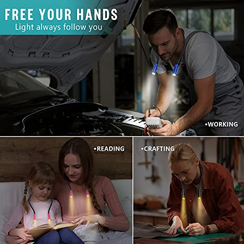 Vekkia Lightweight Neck Reading Light - 3 Colors, 9 Brightness