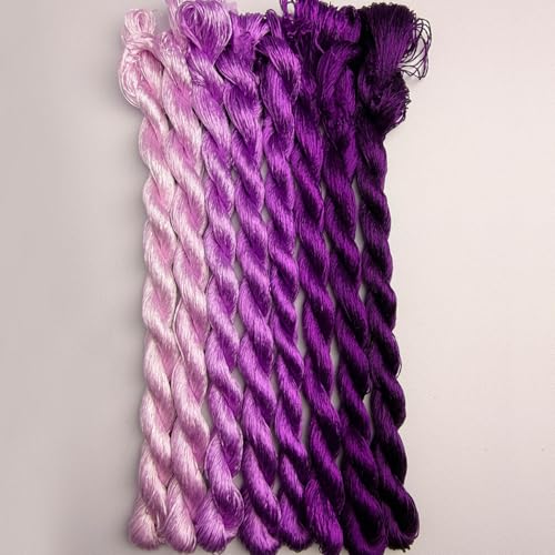 100% Mulberry Silk Embroidery Thread 8 Colors 110m Each (28) - color: 28