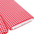 Threadart Spring Picnic Red Gingham Cotton Quilting Fabric - 3 Yard Cut - color: Red Gingham 5, size: 3 YARD CUT