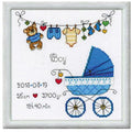 RIOLIS 1418 It's a Boy! Counted Cross Stitch Kit 7.87 x 7.87 in - style: It's a Boy! 1418