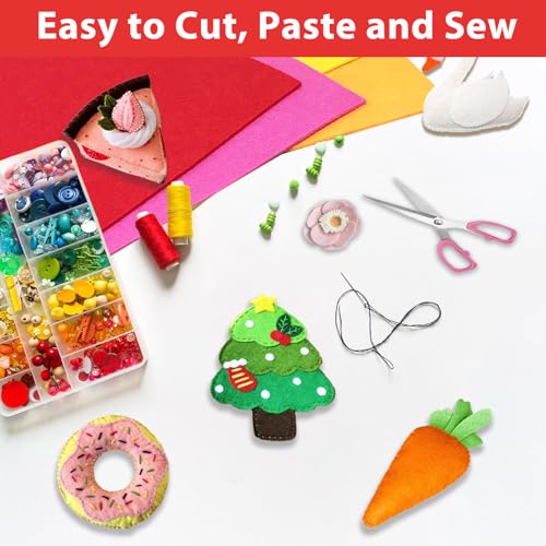 80 Pcs Wool Blend Felt Squares Sheets Bulk, 12"x12", 1MM Thick - size: 12'' x 12''- 1MM Thickness
