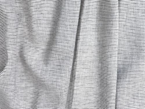 100% Linen Fabric – Lightweight Prewashed – Horizontal Stripe Patterns – Precut Style – Soft & Breathable – 52” Width – by The Linen Lab (Light Khaki 4768, 1 Yard pre Cut) - color: Light Khaki 4768, size: 1 yard pre cut