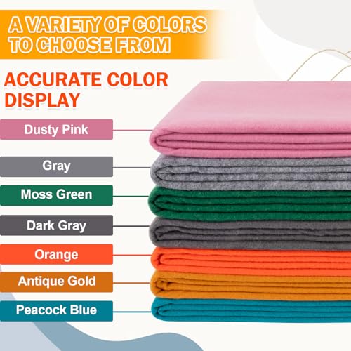XSEINO Antique Gold Large Felt Fabric 108" X 36 "(3 Square Yards), 1.4 mm Thick Soft Felt Fabric Sheet for Crafts, Yellow Series Colors Soft Nonwoven Fabric, Fit for Decoration, Sewing, DIY Crafts - color: Antique Gold