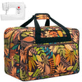 Sewing Machine Carrying Case，Sewing Machine Carrying Case Tote Bag，Universal Tote Storage Bag with Pockets and Handles, Suitable for Most Standard Singer, Janome (Brown) - color: Brown