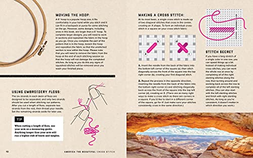 America the Beautiful Cross Stitch: Stitch 30 of America's Most Iconic National Parks and Monuments